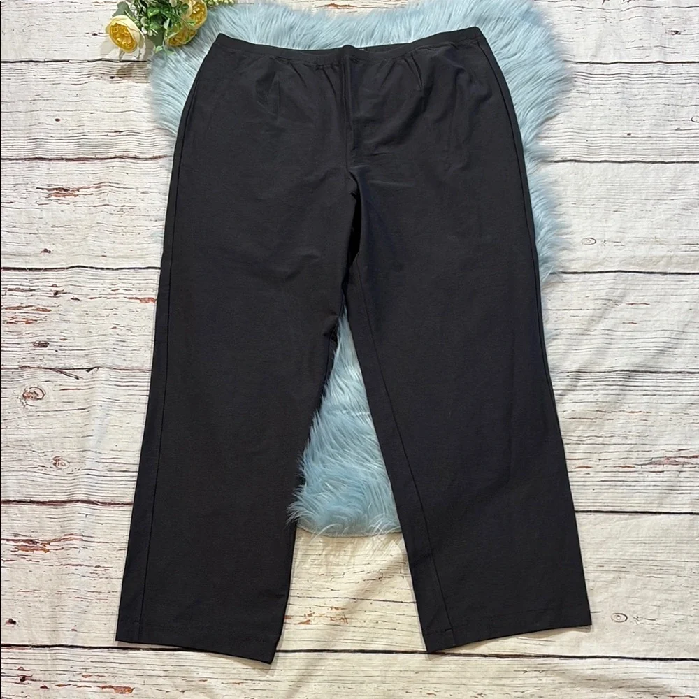 Eileen Fisher Grey Knitted Pull On Pants sz 1X
